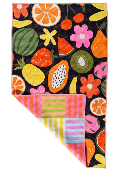 Fruit Basket Bloom Dish Towel