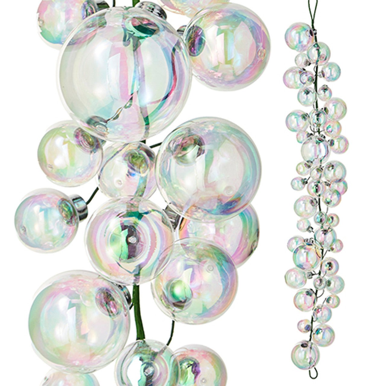 5' Christmas Garland - Clear Ornaments - Bria Blair Creative