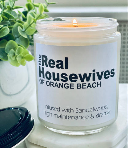 The Real Housewives custom candle