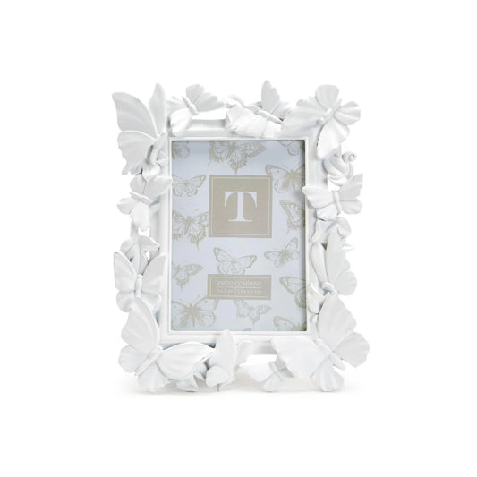 White Butterfly 5x7 Photo Frame