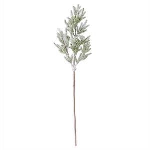 31 Inch Glittered Snowy Flocked Pine Stem