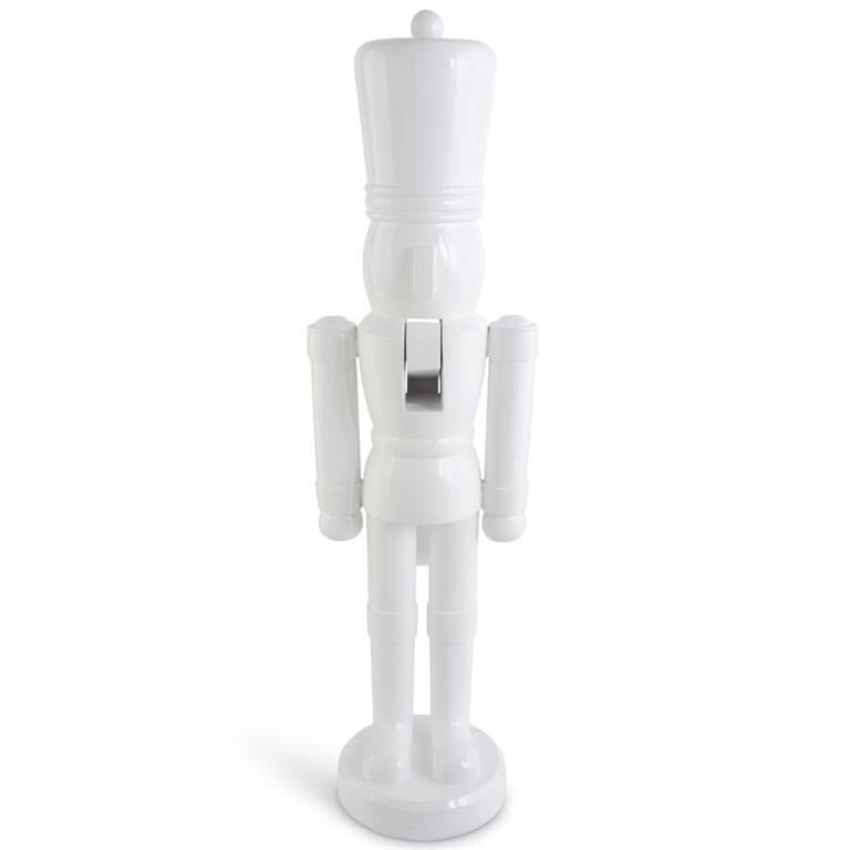 55.5 Inch White Nutcracker Soldier Statue - Bria Blair Creative
