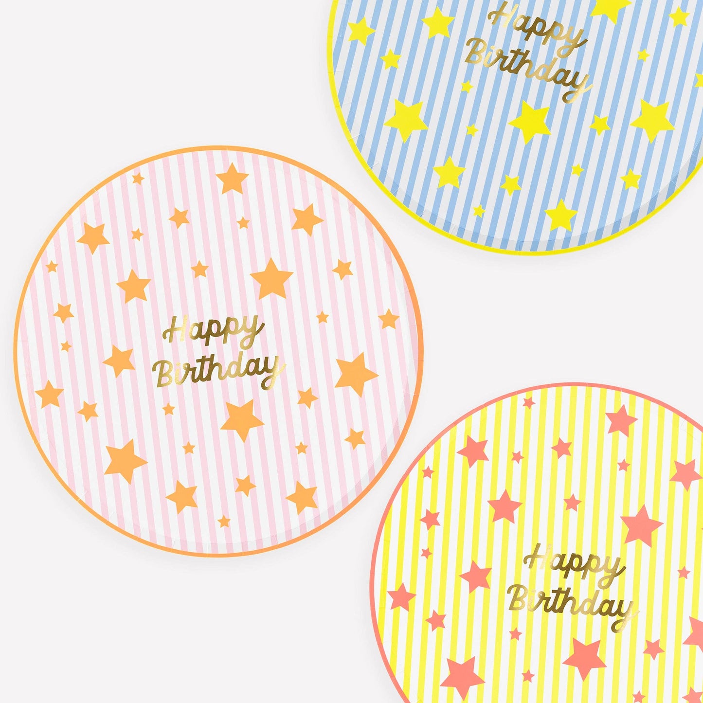 Bright Star Happy Birthday Dinner Plates