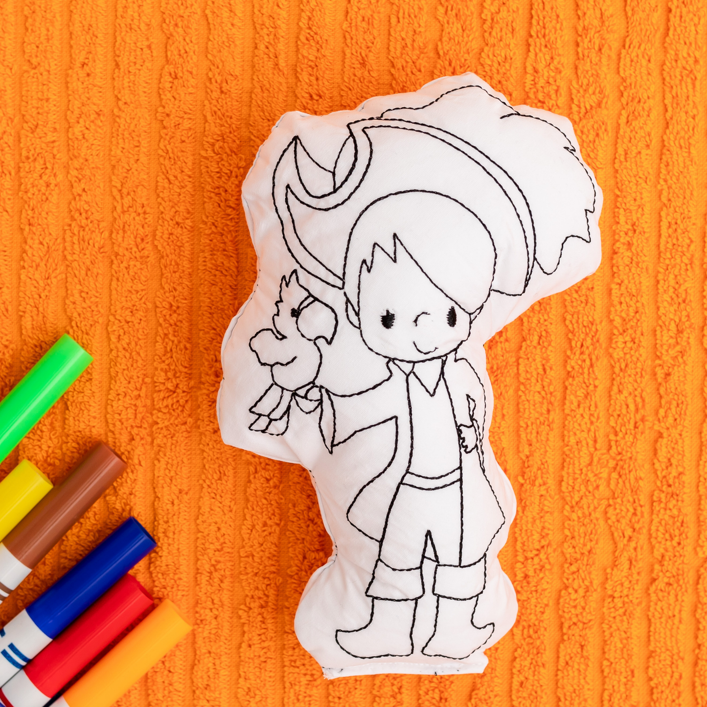 Pirate Ship Doodle Coloring Activity for Kids: Pirate Boy