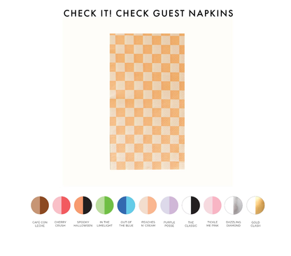 Check It! Check Guest Napkins - 16 Pk. - Out of the Blue