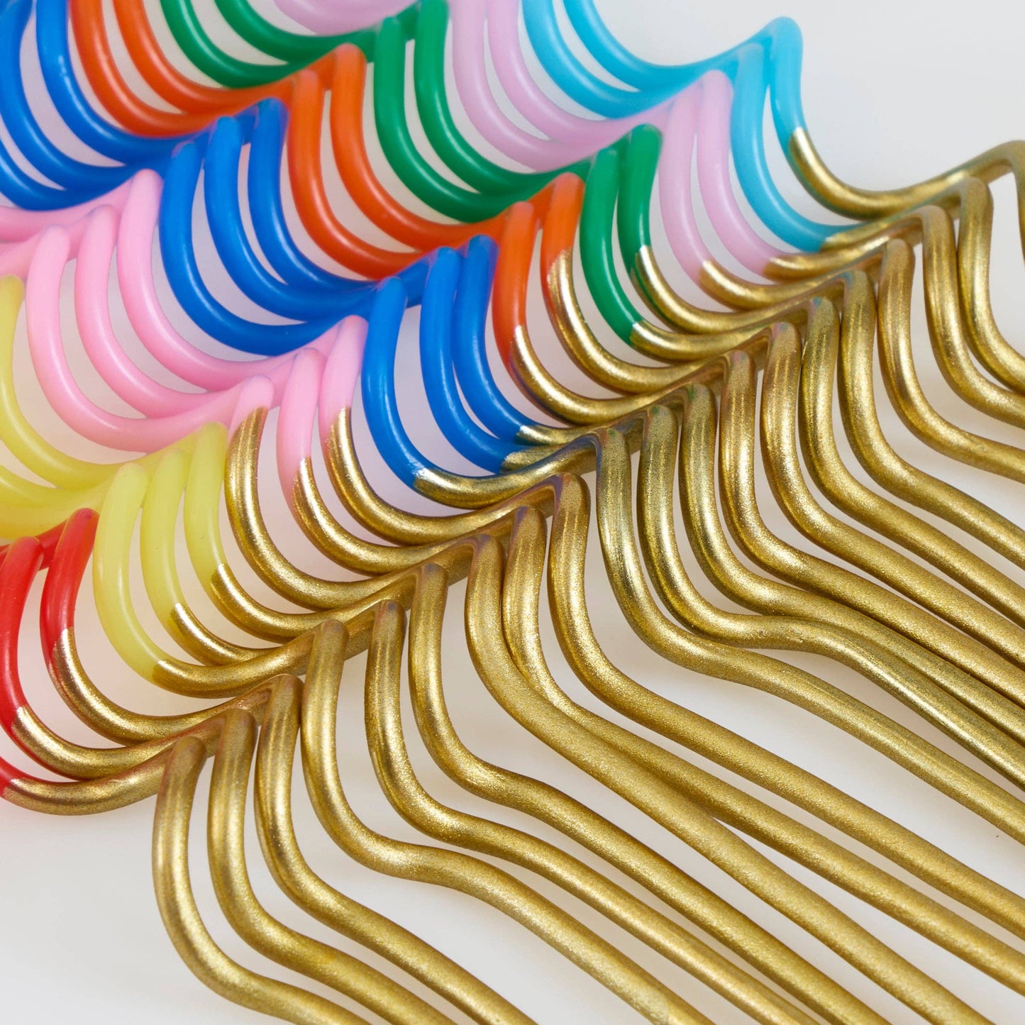 Gold Dipped Swirly Candles