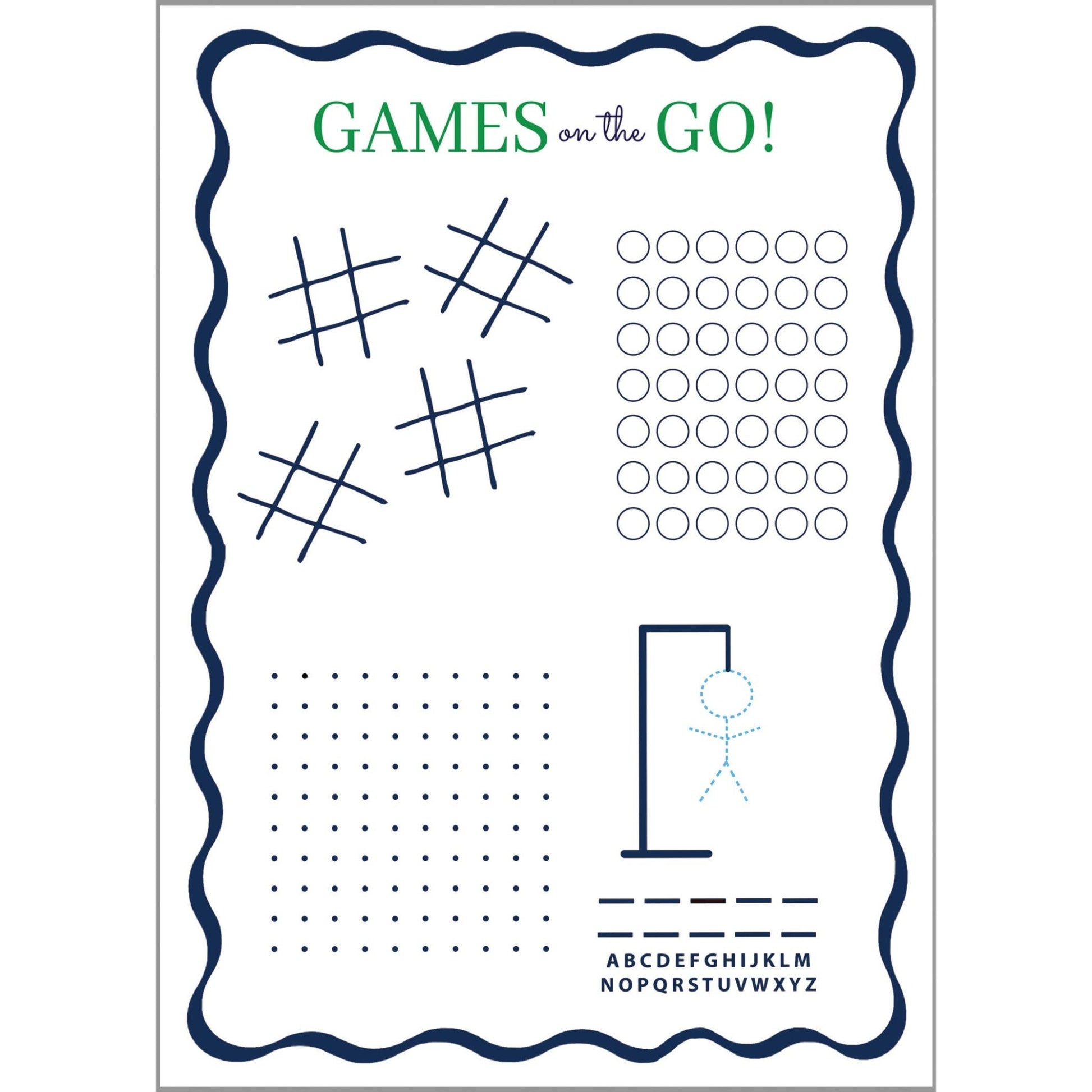 5"x7" GAMES on the GO Kids Notepad - Bria Blair Creative