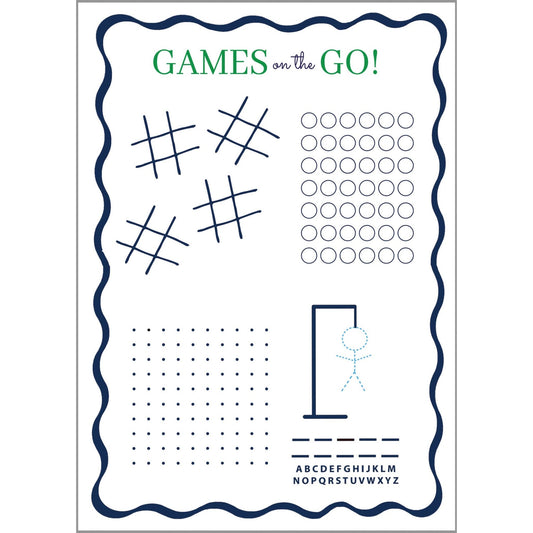 5"x7" GAMES on the GO Kids Notepad - Bria Blair Creative