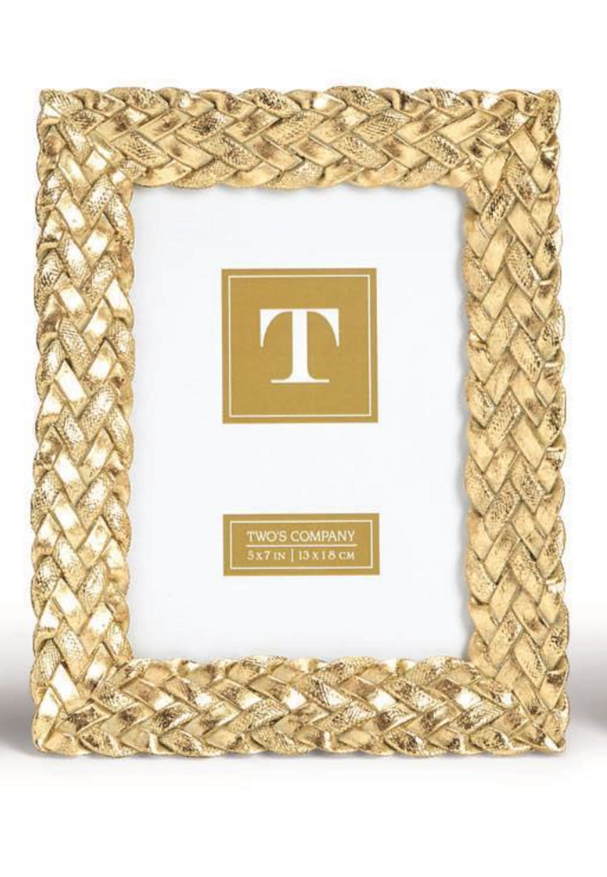 Tresse d'or Gold Photo Frame 5x7