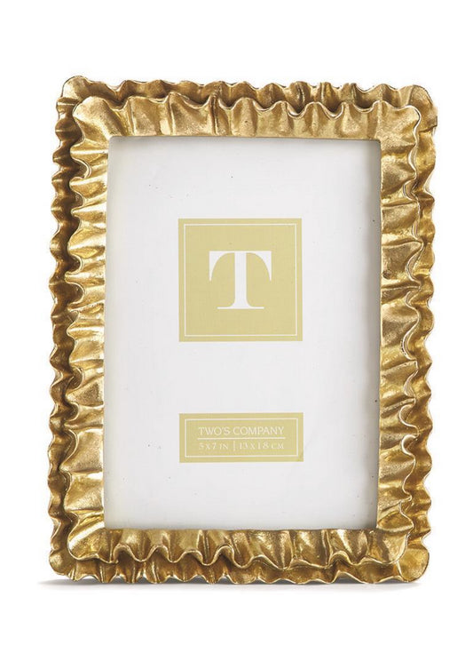 Gold Ruffles Photo Frame - 5x7