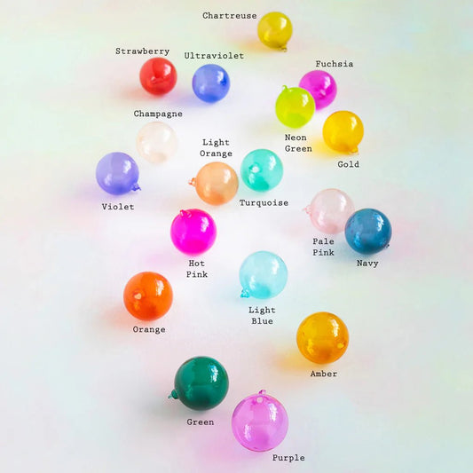 6" Candy Ball Ornament - 12 Assorted Colors - Bria Blair Creative