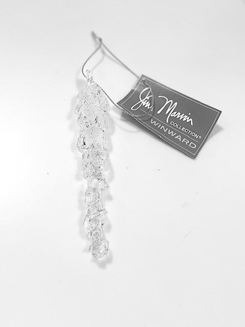 6" Spun Glass Icicle - Bria Blair Creative