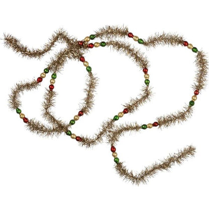 6' Tinsel Glass Bead Garland - 3 Assorted Style - Bria Blair Creative