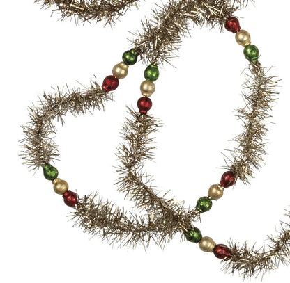 6' Tinsel Glass Bead Garland - 3 Assorted Style - Bria Blair Creative