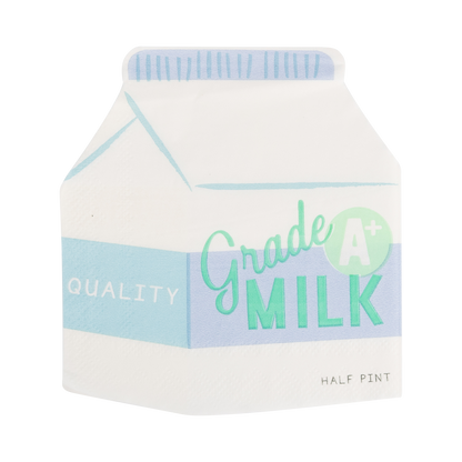 BTS1236 - Milk Carton Cocktail Napkin Set