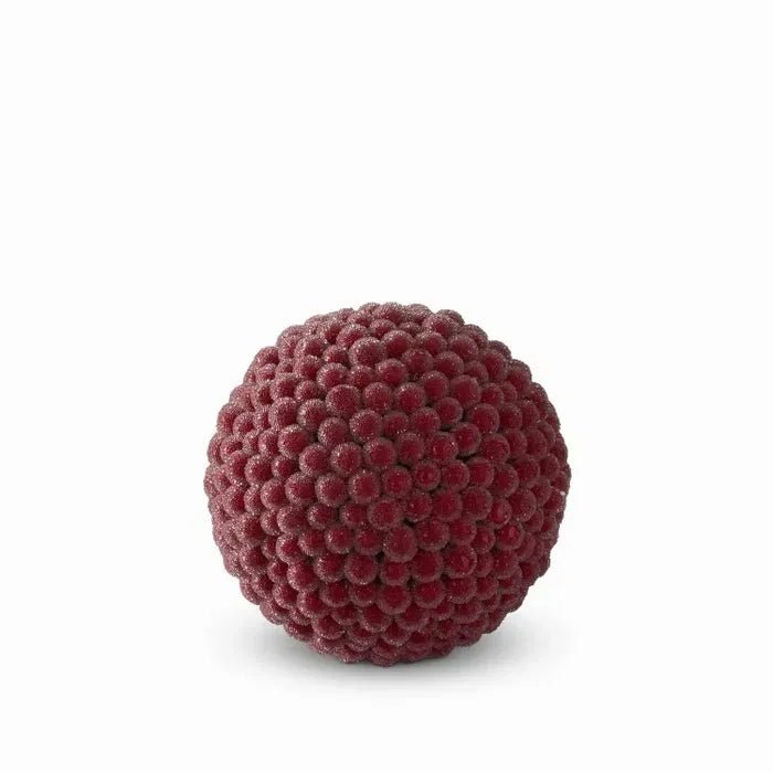 6.5" Icy Red Berry Ball Ornament - Bria Blair Creative