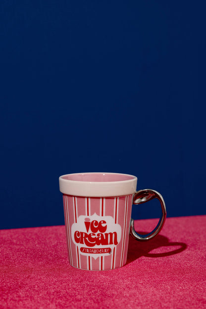 Novelty Ceramic Mug, Ice Cream Carton
