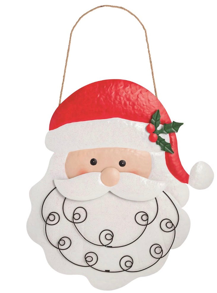 MudPie Tin Santa Card Holder Hanger