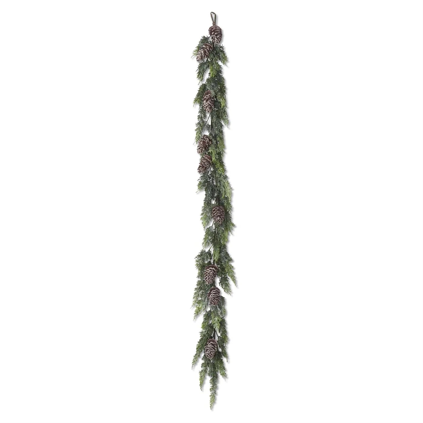 68" Real Touch Cypress Pine Garland with Pinecones - Bria Blair Creative