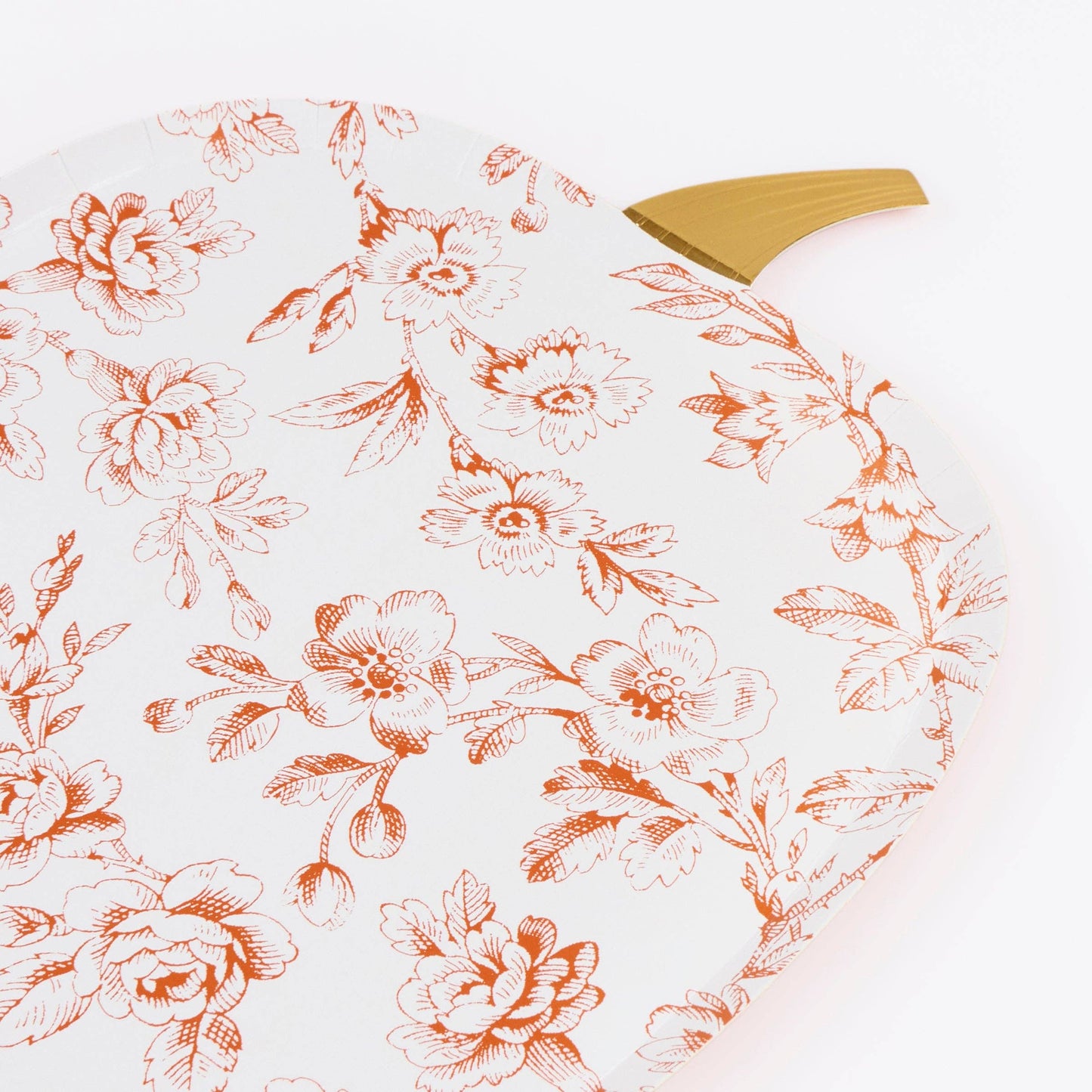 Toile Pumpkin Plates