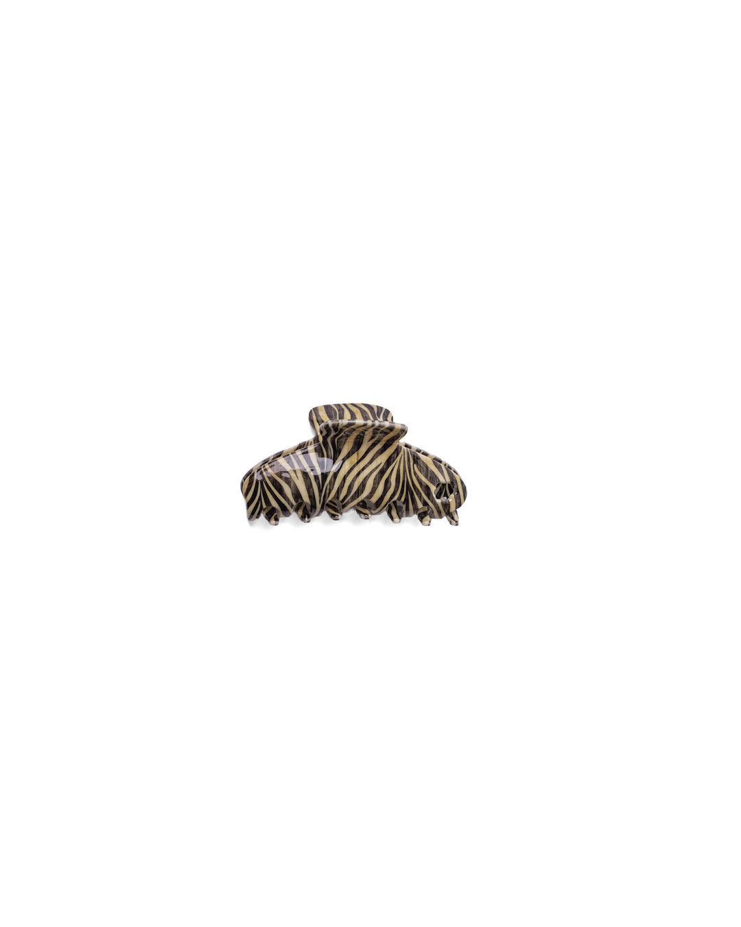 ZEBRA ACETATE CLAW: OVERSIZED
