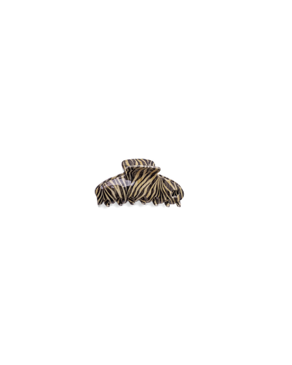 ZEBRA ACETATE CLAW: OVERSIZED