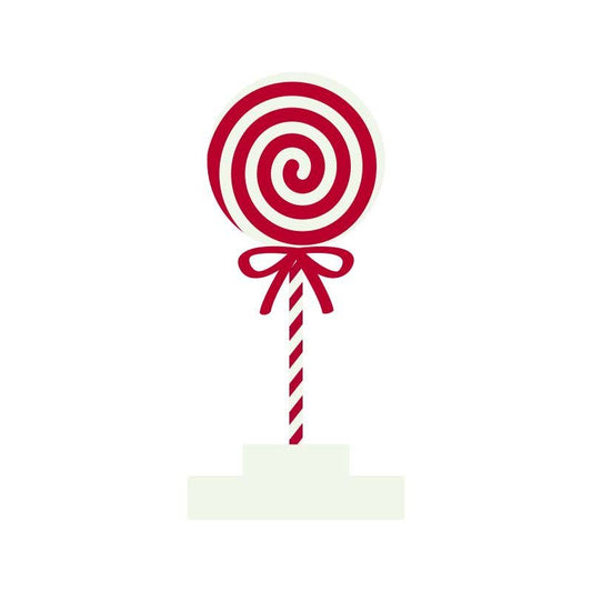 71242 - 5x10 wood shape on stand (LOLLIPOP) Christmas Decor - Bria Blair Creative