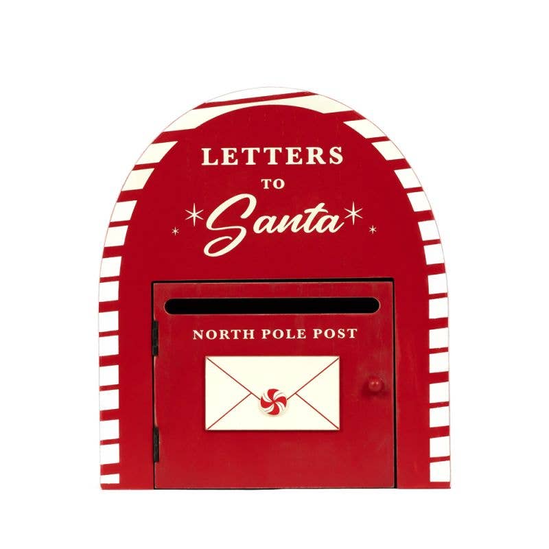 71295 - 10x12x3 wood mailbox (LETTERS) Christmas Decor - Bria Blair Creative