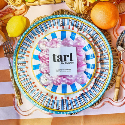 Pink Marbled Mini Acrylic Picture Frame