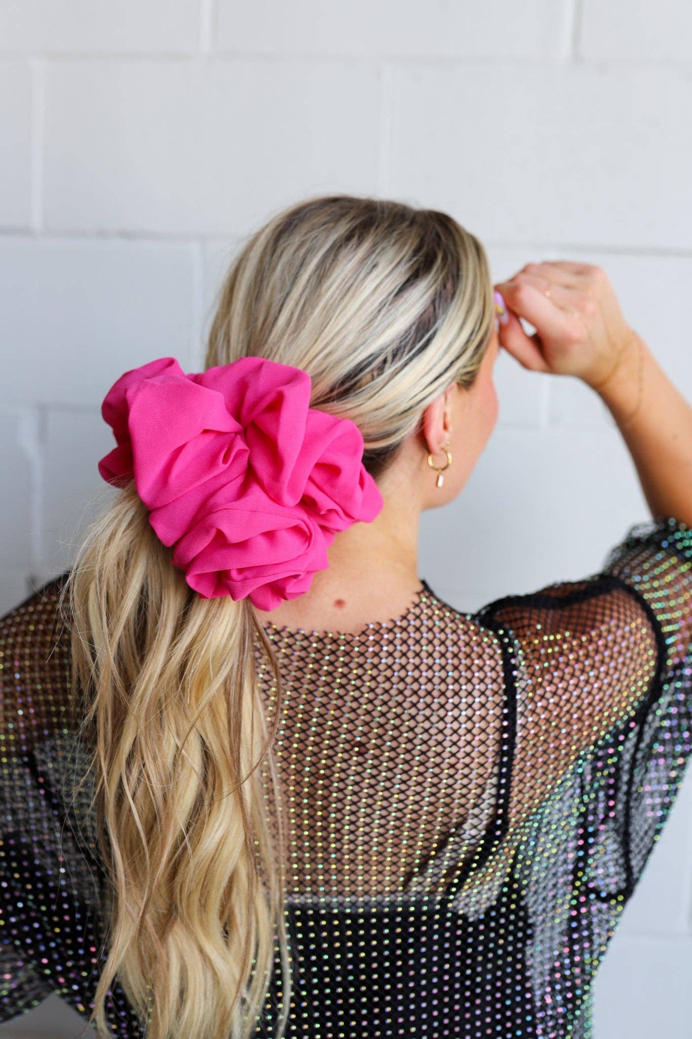 KAXI Jumbo Chiffon Scrunchie — 22 Colors: CHEETAH