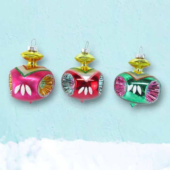 Vintage SpinTop - Ornament - 3 Assorted Styles