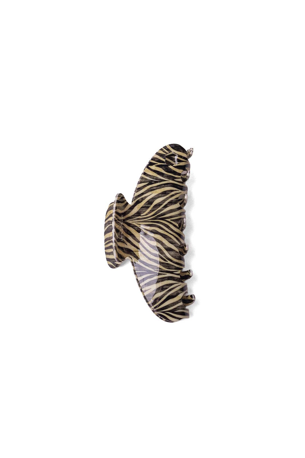 ZEBRA ACETATE CLAW: OVERSIZED