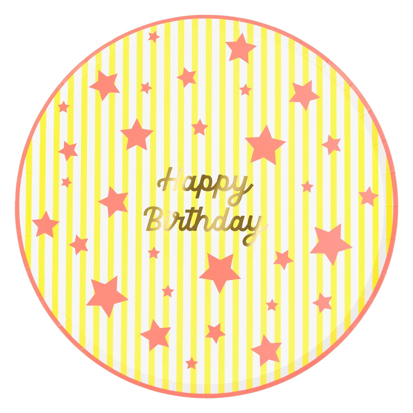 Bright Star Happy Birthday Dinner Plates