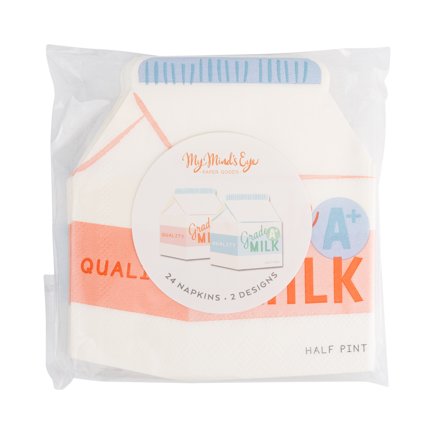 BTS1236 - Milk Carton Cocktail Napkin Set