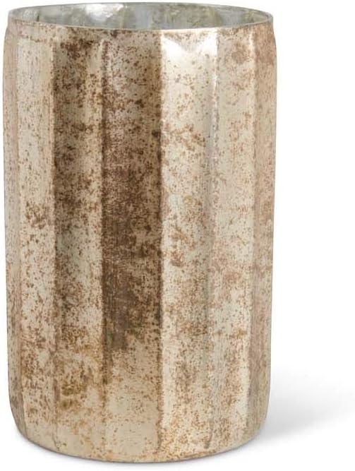8.25 Inch Matte Gold Speckled Container - Bria Blair Creative