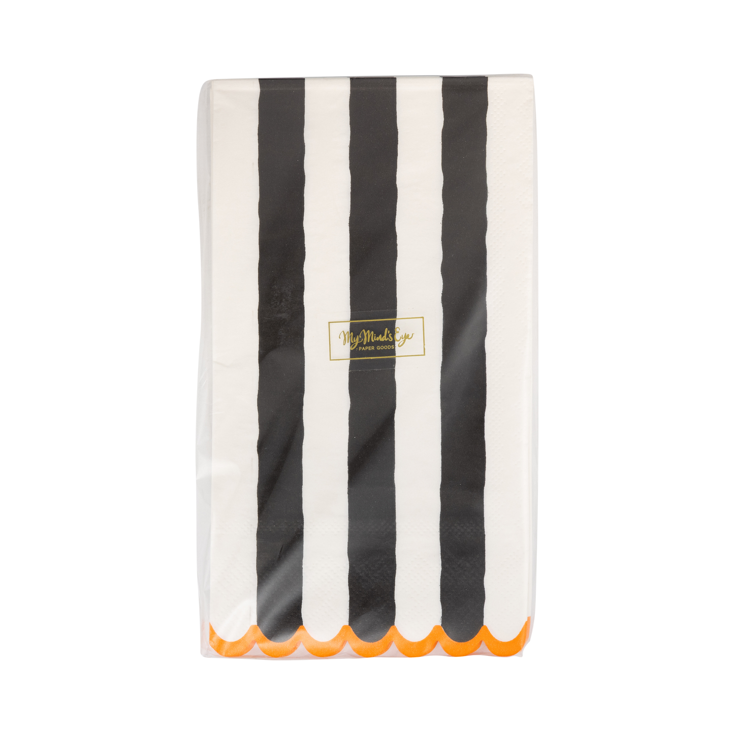 HPH1339 - Black and Cream Striped Dinner Napkin