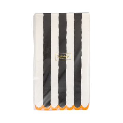 HPH1339 - Black and Cream Striped Dinner Napkin
