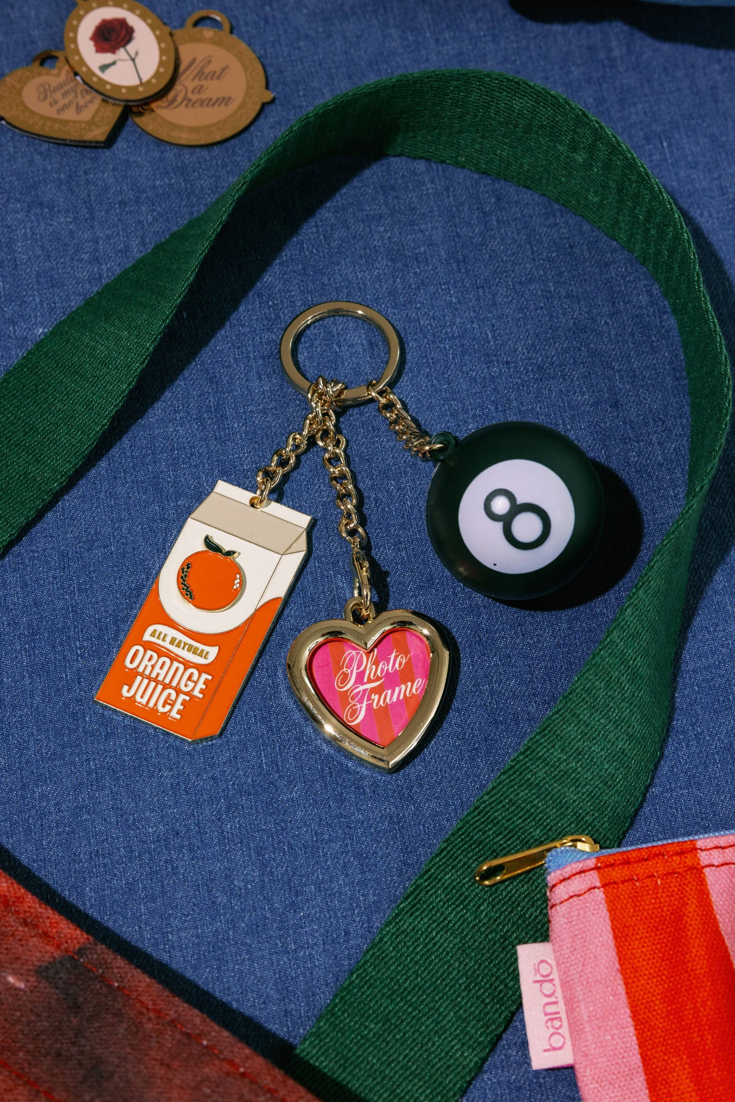 Fidget Keychain, Orange Juice