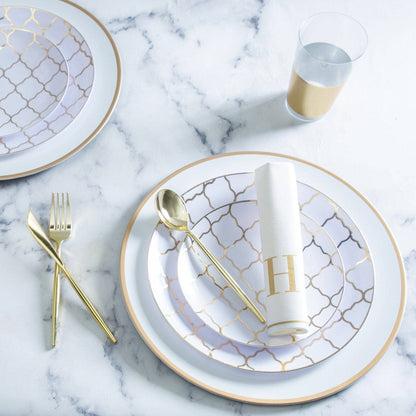 Chic Round Gold Spoons | 20 Pieces