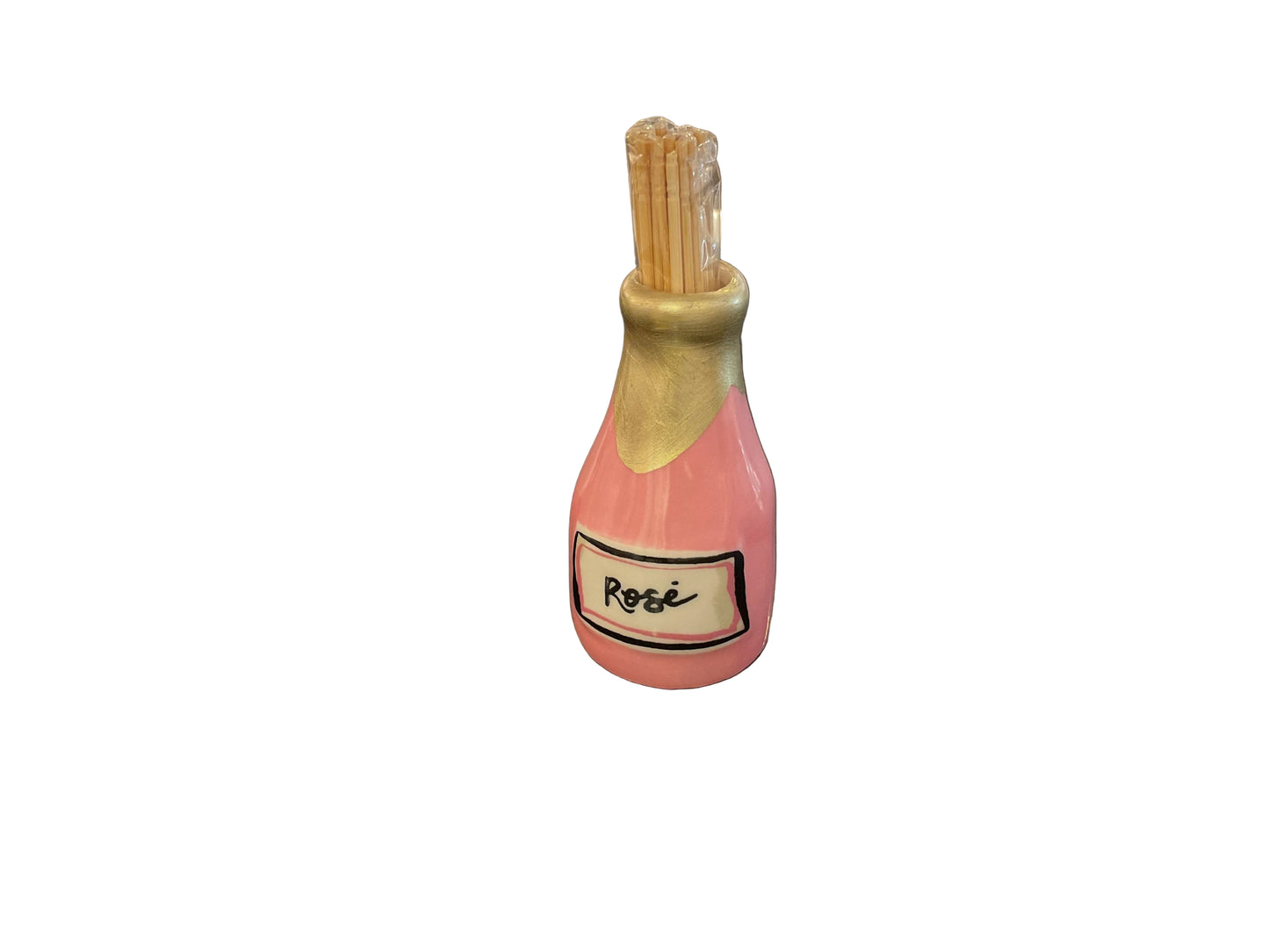 Rose Wine Toothpick Holder