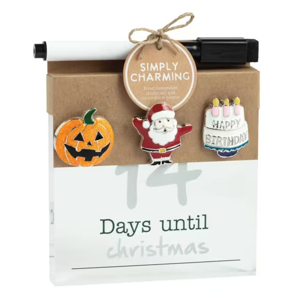 SIMPLY CHARMING COUNTDOWN PLAQUE SET