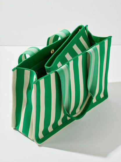 ISLA BOXY TOTE: NAVY