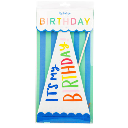PLBDY04 - Bright Birthday Felt Pennant Banner
