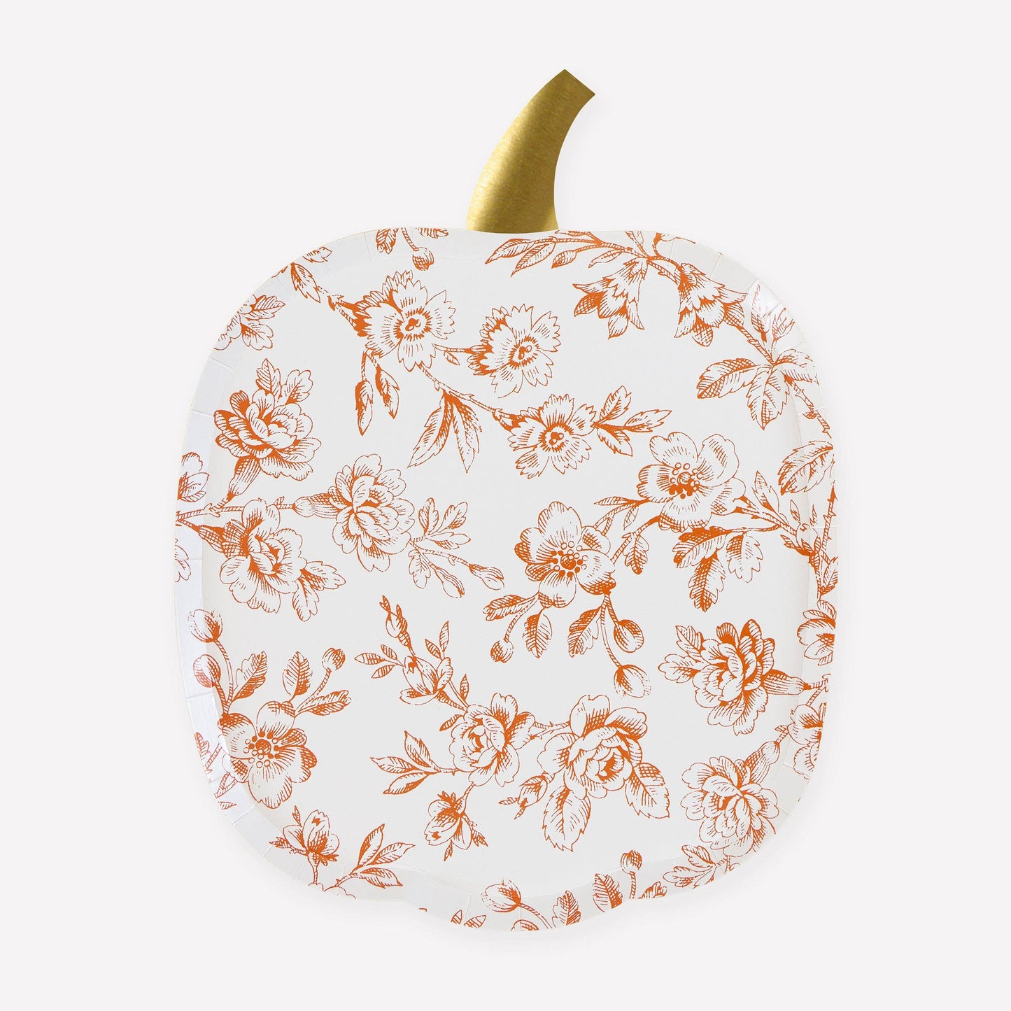 Toile Pumpkin Plates