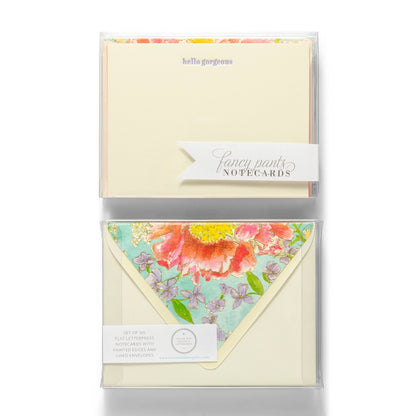 Hello Gorgeous | Fancy Pants Letterpress Flat Notecards