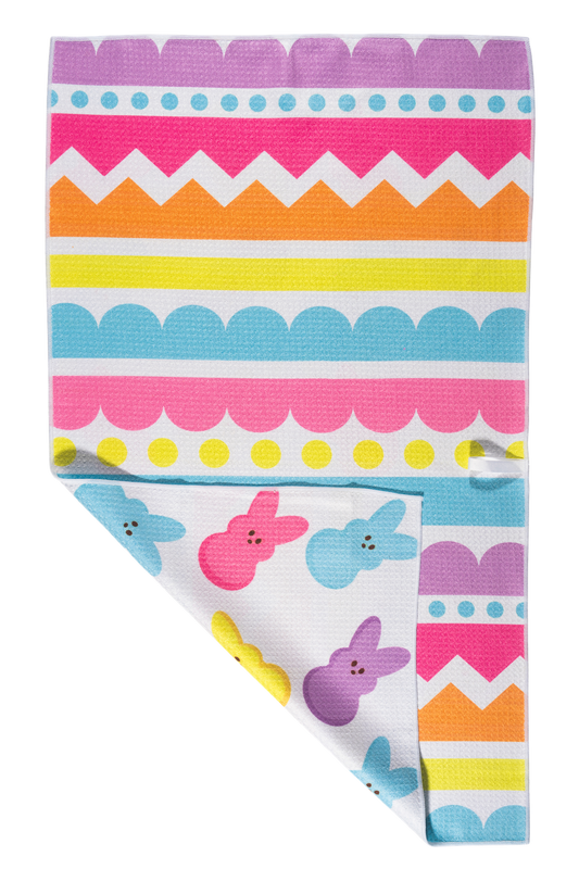 Easter Stripes Bloom Dish Towel