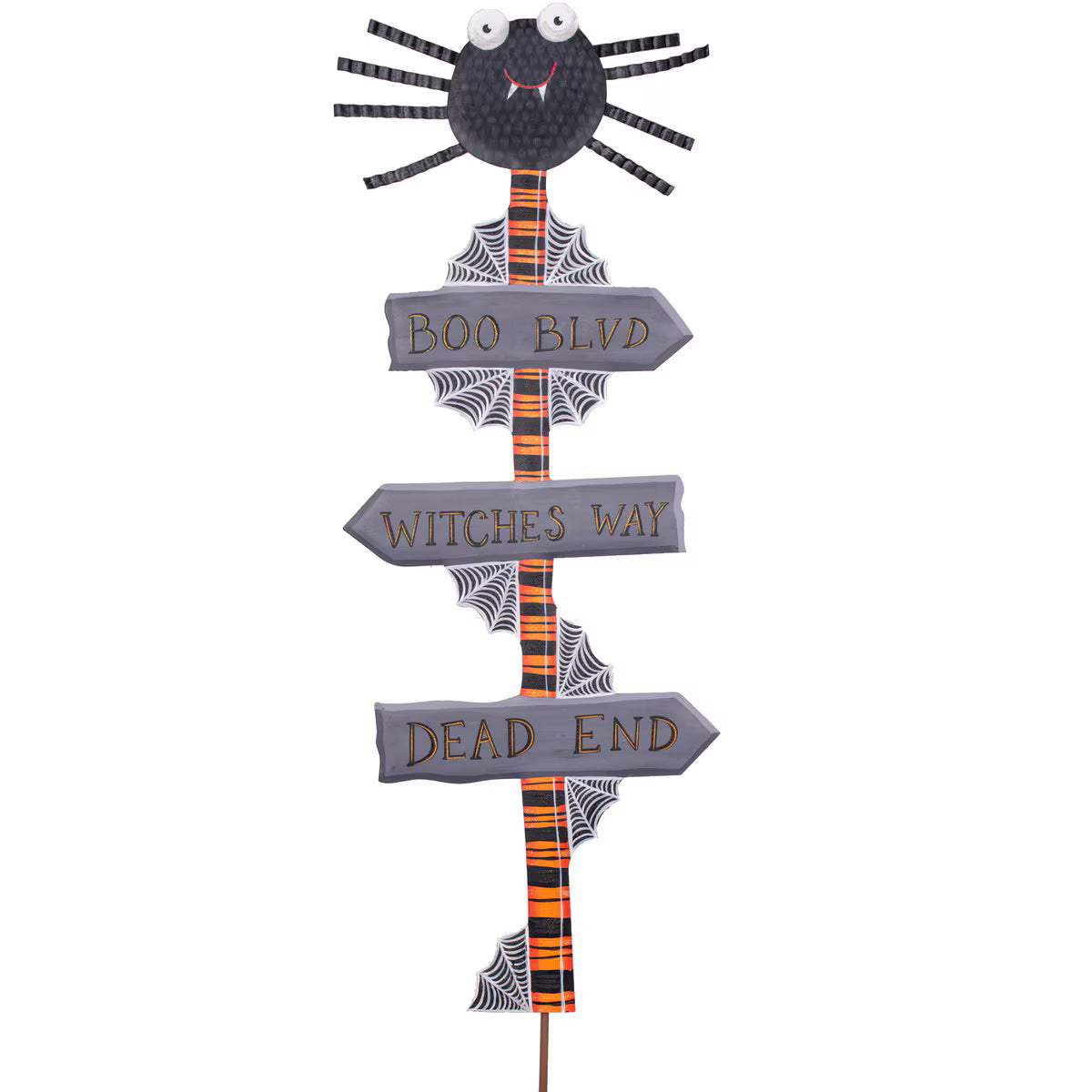Yard Spider Direction Sign