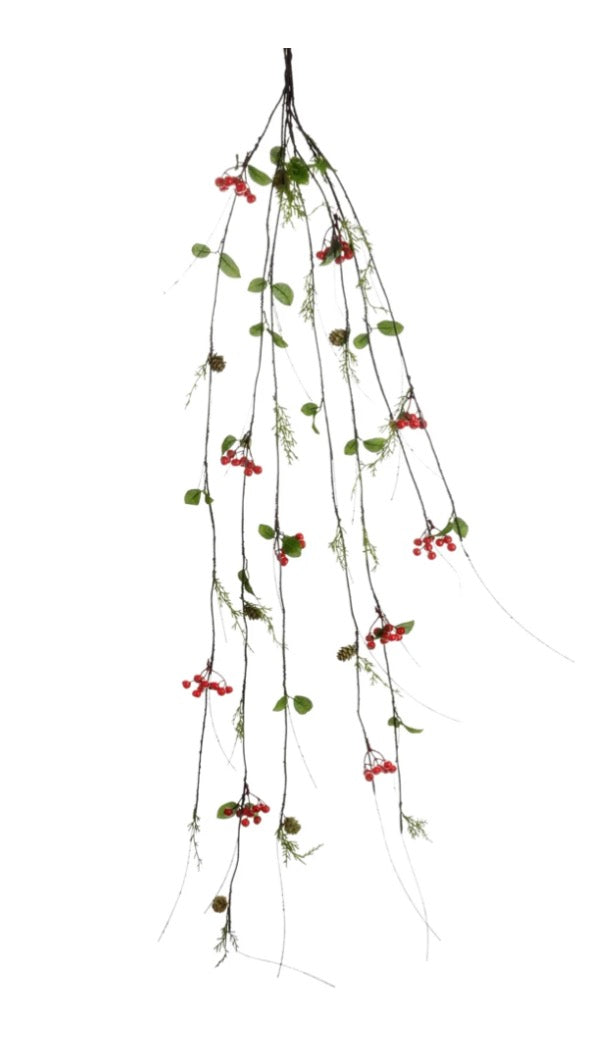 Berry Cone Vine Garland 4’