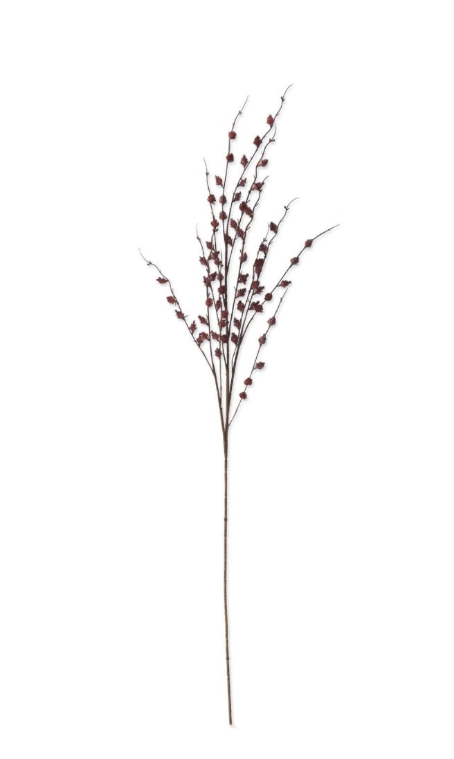 47 INCH BURGUNDY STRAW FLOWER STEM