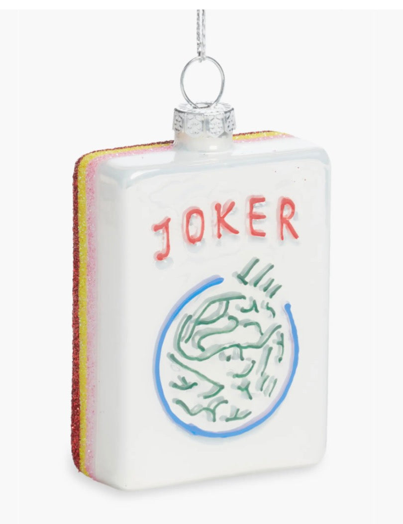 Joker Mahjong Tile ornament